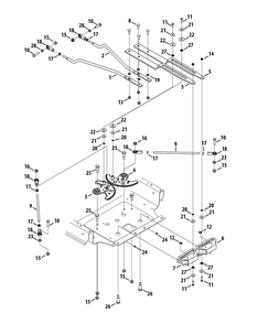 Steering Linkage Diagram and Parts List for Z-FORCESZ48 (53ATDFJB-53ATDFJB050)(2014) Cub Cadet Lawn Tractor